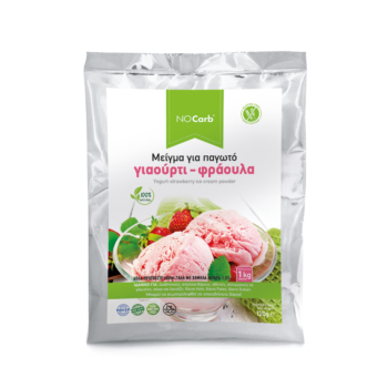 NoCarb® Μείγμα για παγωτό Γιαούρτι-Φράουλα